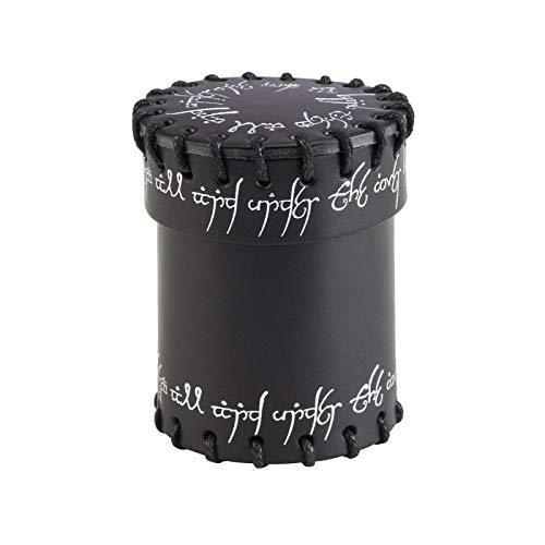 Q WORKSHOPElven Leather Dice Cup: Black