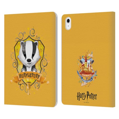 Carcasa de cuero Harry Potter Hufflepuff para iPad Air 2020 2022 de Head Case Designs
