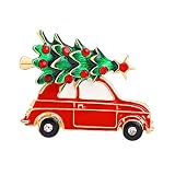 Perfeclan 1 Pièce Pins Broche Badge Badge Chemise Christmas Mignon Petit Mariage Cadeau Alliage Collier de Mode Charm Bijoux pour Sacs-Cadeaux Sacs Robe Accesso - Voiture 1