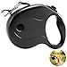 Chewtoyo Retractable Dog Leash, One-Hand Control, Easy Lock, Classic Black, 16.4 Ft Retraction, Portable for Walking and Training