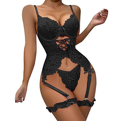 Ensemble de soutien-gorge en dentelle femmes mode sous-vêtement blanc S