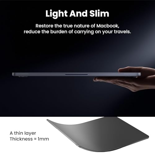 Image of BlueSwan Case Compatible for MacBook Pro 14 inch 2026 2025-2021 M5 M4 M3 M2 M1 Pro /Max,A3427 A3426 A3434 A3112 A3185 A2442,Anti-Scratch Flexible Protective Laptop Cover with Grippy Matte Texture,Black