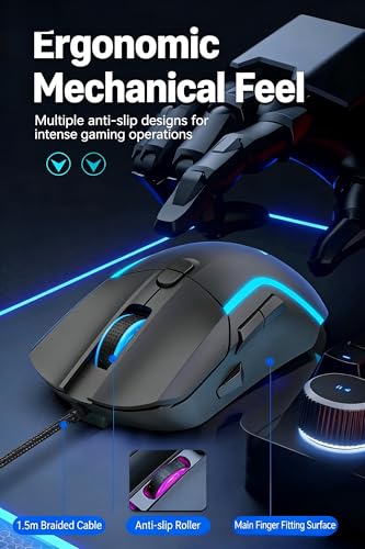 Image of Maine Game Wired USB Mouse, 2400 DPI, 4 Adjustable Levels, Silent, Factory Wholesale Sale (022, 1PACK)