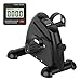 Mini Exercise Bike with Mat, Portable Under Desk Pedal Exerciser for Leg and Arm Workout, Smooth Magnetic Resistance, Indoor Cardio Training