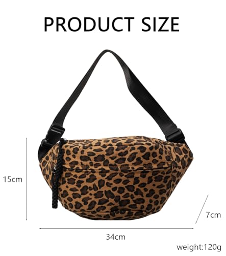 TAKONE Leo Tasche Damen – Modische Umhängetasche aus Nylon mit Leopardenmuster, Verstellbarem Gurt & Großem Fach – Für Freizeit, Shopping & Festival