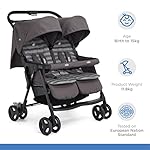 Joie Aire Twin Zwillingsbuggy inkl. Regenverdeck Dark Pewter