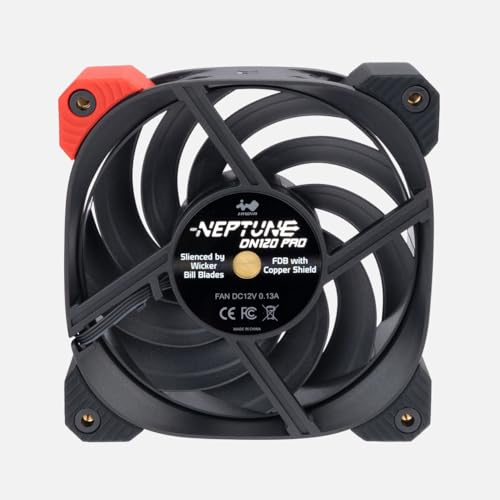 Image of InWin DN120PRO PWM, 120mm Premium Quiet Fan, Pro Grade Static Pressure Fan, Three-Phase Motor, Metallic Screw Thread, PWM, FDB with Copper Bearing Shield, 4-Pin (120mm, Black), up to 2200rpm