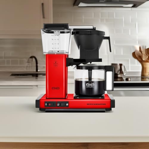 Image of Technivorm Moccamaster 53945 KBGV 10-Cup Coffee Maker Red, 40 oz, 10 Cup, 1.25 L