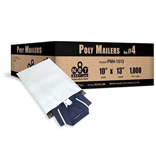 8 NET 2 Mil Poly Mailers 10 x 13