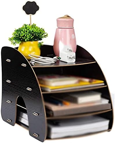 Office Desk Organizer Docunt File Cabinet Multifunction Desk Accessories Storage Magazine Book Desk Shelf image 5