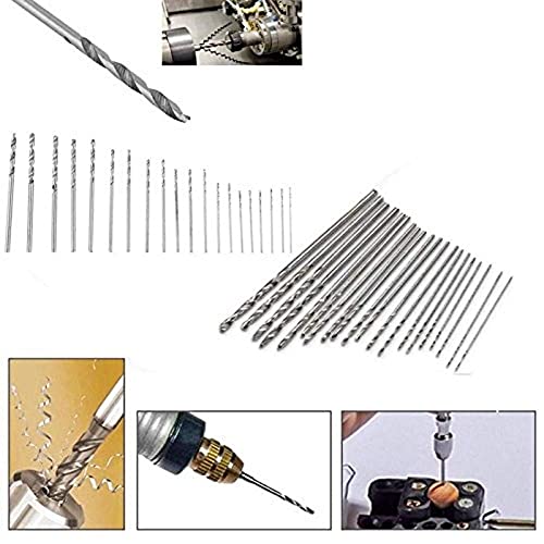 Image of Diy Crafts 10298 8691 Repair 20x Mini Hss Twist Drill Bit Set Tool Crafts With Hand / Bench Wise, Multicolor, Set of 2