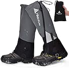 Hikenture 登山用ゲイター 防水・通気 ロングゲイター 高耐久性 レッグカバー 軽量 登山スパッツ トレッキング アウトドア バイク 男女兼用 収納袋付き 泥除け 砂よけ 雨雪悪天候対策(M)