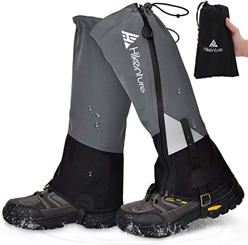 Hikenture 登山用ゲイター 防水・通気 ロングゲイター 高耐久性 レッグカバー 軽量 登山スパッツ トレッキング アウトドア バイク 男女兼用 収納袋付き 泥除け 砂よけ 雨雪悪天候対策（Ｓ）