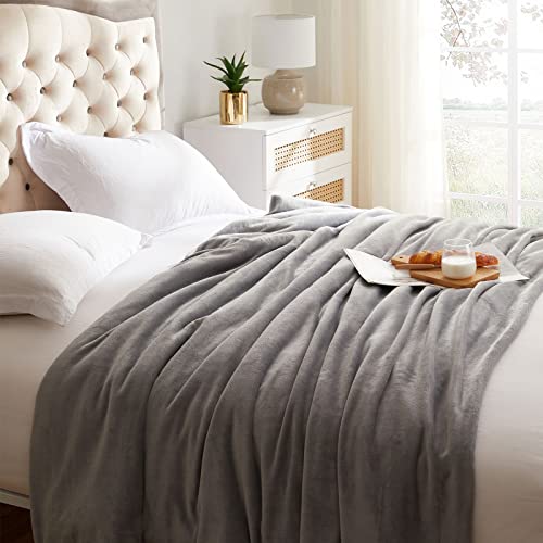 Kmuset Fleece Blanket Throw Size Grey Lightweight Super Soft Cozy Luxury Bed Blanket Microfiber Factory Shop thumb #3