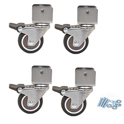 Zlovne Lenkrollen,Möbelrollen,Strandkorbrollen,U-förmige Befestigungsplatte,22mm/25mm,Geeignet für Möbel,Computertische und Stühle