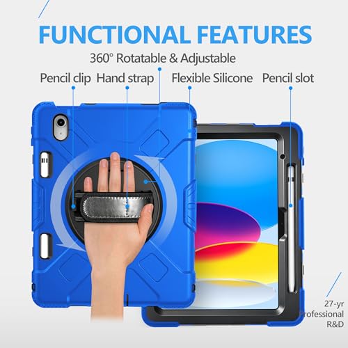 Image of Miesherk STOCK iPad (A16) 11th /10th Generation Case, Blue