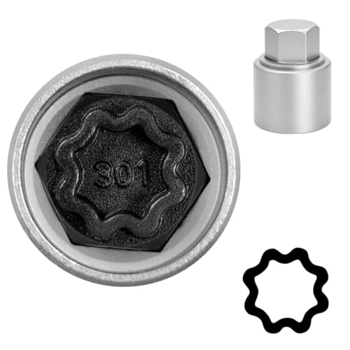 Image of 301 Wheel Locking Nut Key for Mercedes Benz, Lug Nut Removal Tool