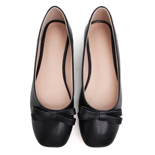 Image of Dear Time Women's Casual Foldable Ballet Flats Square Toe Ballerina Flats Shoes Comfortable