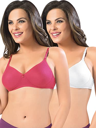 Image of SONARI Women's Non-Padded T-Shirt Bra | Wire-Free, Medium Coverage, Comfortable Polyester-Cotton Blend Fabric | Adjustable Straps, Ideal for Sports Catwalk