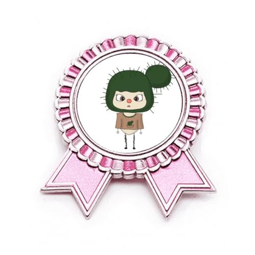 Broche en forme de cactus vert pour égayer une tenue trop sobre