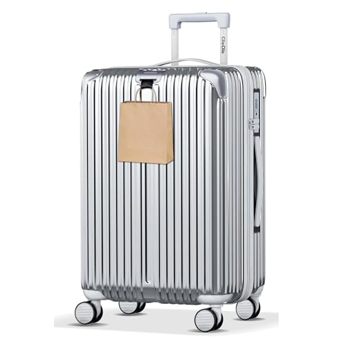 yuweijie Koffer Erweiterbar Trolleys Leicht ABS+ PC Handgepäck Hartschalen-Koffer Rollkoffer Reisekoffer, TSA, 4 Rollen,...