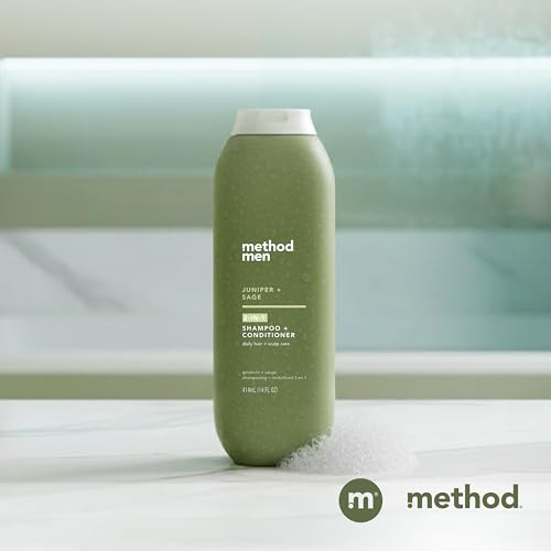 method men 2-in-1 Shampoo and Conditioner, Juniper + Sage, 14 fl oz - image 9