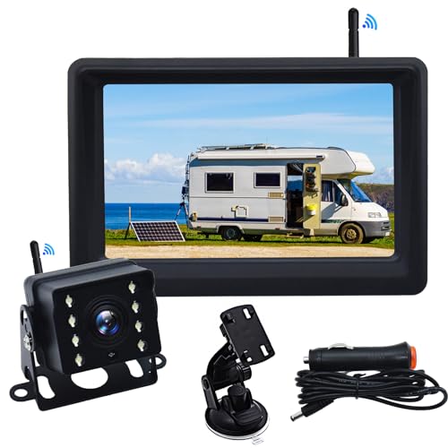 Caméra De Recul Sans Fil Solaire Magnétique Pour Voiture Ou Camion