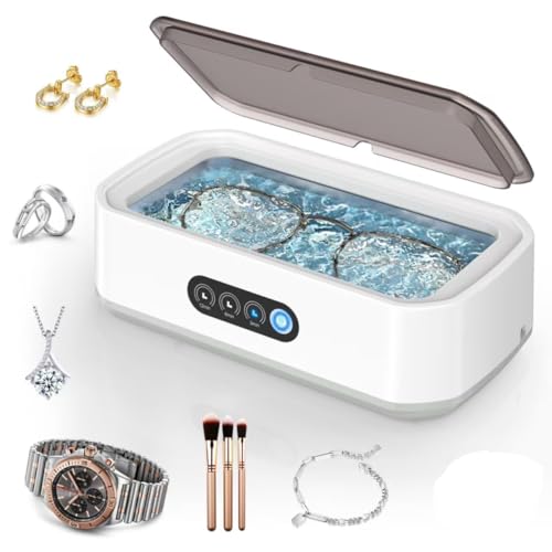 Ultrasonic Jewelry Cleaner 49KHz, 22oz stainless tank