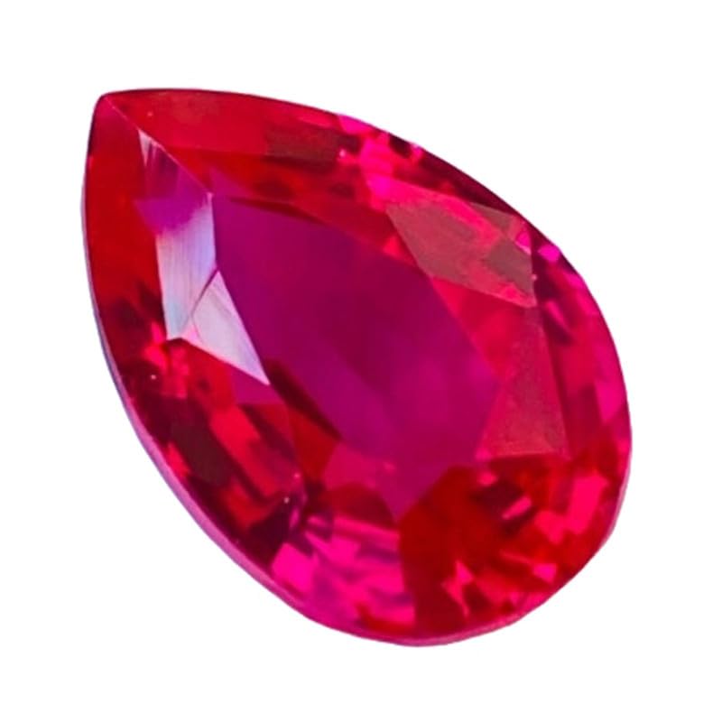 Saphir rose naturel poire 13x9x6mm gemme pour fabrication de bijoux collier bague pendentif