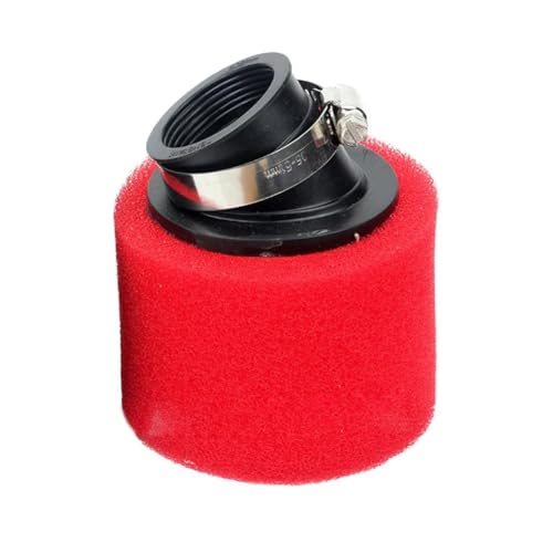 Filtre à air carburateur 28mm rouge en alu réutilisable pour vos sorties moto hors route le weekend