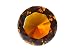 Diamond Jewel Paperweight 100mm Amber Round Cut
