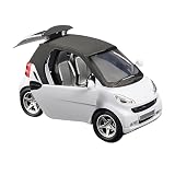 YUBJIANG 1/32 Scale Pull Back Diecast Car with Sound Effect and Openable Parts, Alloy Collectible Vehicle Model, fit for Smart Fortwo