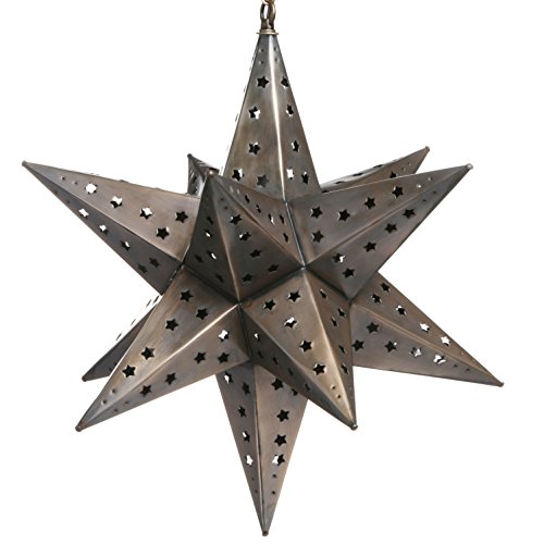 Hometown Evolution, Inc. 18 Inch Mexican Hanging Tin Star Light