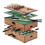 Gr8 Home 5 in 1 Table Top Game Set | Mini Football, Pool Table, Ping Pong, Chess & Backgammon | Table Top Games Set for Kids & Family | Small Pool Table Multi Game Toy