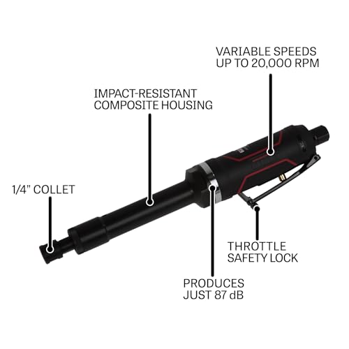 Amoladora extendida Jet Jat-481 para rectificar interiores de tubos y pinza R12 3