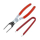 Sandfren 2PCS Car Relay Puller Pliers, Vehicle Relay and Fuse Puller Pliers Battery Terminal Wiper Remover Tool, Automotive Electrical Disconnect Pliers Accessories, Universal Fit