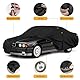 Autoabdeckung Wasserdicht für 1988-2002 BMW 5 Series E34 E39, Vollgarage Autoplane Auto Abdeckplane Winter Sommer Allwetter Outdoor Abdeckung mit Reißverschluss Tür, Windschutzbänder