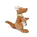 MON AMI Stella Kangaroo Stuffed Animal with Baby Too – 9.5”, Mom and Baby Kangaroo Plush Toy for Newborns, Toddlers, Nursery Room Décor