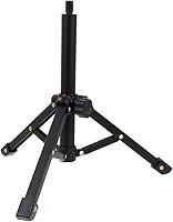 Vista 1 de Soporte de micrófono portátil de escritorio 1/4 trípode Soporte de mesa Soporte de micrófono ajustable Soporte de clip de micrófono