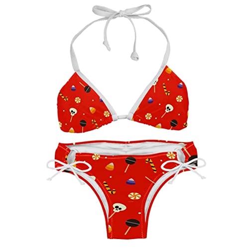 Bikini crâne lollipop mignon pour vos journées à la plage et au soleil