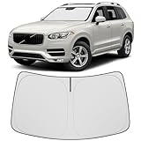 Hugeek Windshield Sun Shade fit for 2016-2023 2024 2025 2026 Volvo XC90 Accessories Front Windshield Sun Shade Foldable Sunshade Protector (f‌or Volvo XC90 2016-2026)