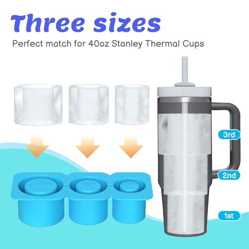 Molde para Cubos de Hielo Cilíndricos para Stanley miniatura 2