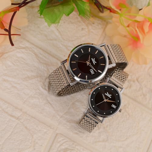 LOUIS DEVIN Store LOUIS DEVIN Stainless Steel Analog Watch Set of 2 - Image 4