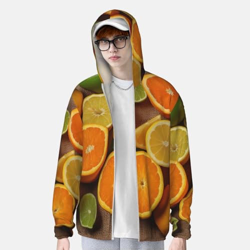 Chaqueta de protección solar para hombre UPF 50+ con capucha miniatura 3