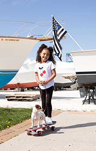 Brix Girls' Short-Sleeve T-Shirts 3-Pack Crew Neck Jersey Comfort Soft Graphic Tees.2