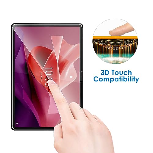 2 Pack Compatible with Lenovo Tab P12 12.7 2023/Lenovo Idea Tab Pro 2025/Yoga Tab Plus 2025 Screen Protector,Full Coverage 9H Tempered Glass Film,HD Clear Scratch Resistant,Bubble-Free