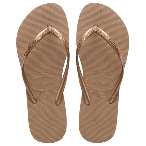 Havaianas Women's Thong Sandals Beige Rose Gold Cover
