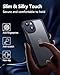 NINDOO for iPhone 15 Plus Case with Screen Protector,iPhone 15 Plus Black Phone Case Slim for Men,Protector Fundas para and Camera Cover for i Phone 15 Plus Protection.(Black)