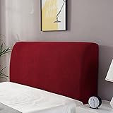 Elástica Espesar Cubierta para Cabecero De Cama Funda Corta para Cabecera De Cama Polar Fleece Acolchado De Algodón Doble Individual Respaldo Proteccion Cover, Decoración De Dormitorio