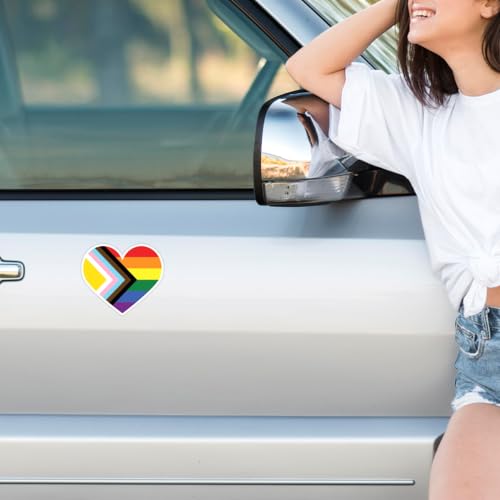 Image of LGBTQ Rainbow Bee You Human Pride Stickers Pack 9Pcs Equality Vinyl Decals for Laptop Water Bottle Car Scrapbook Lgbtqia Support Progress Empowerment Celebration